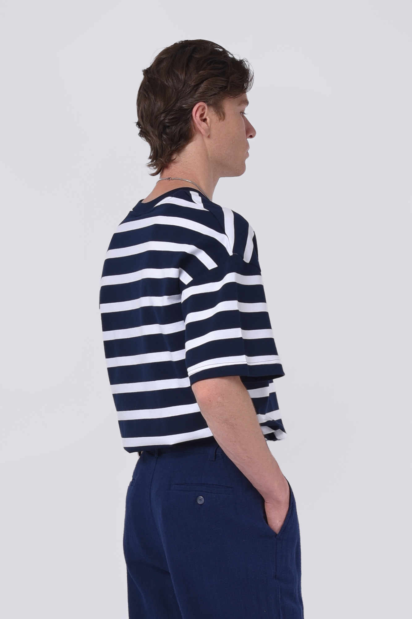 تیشرت آستین کوتاه راه راه