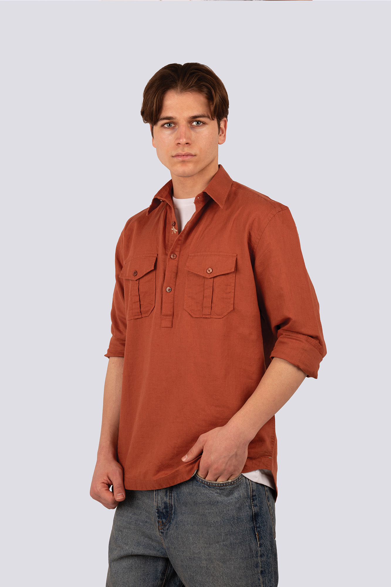 پیراهن آستین بلند گلدوزی