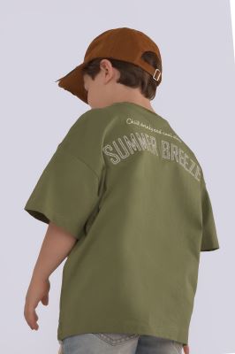 تیشرت آستین کوتاه چاپ و گلدوزی