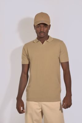 پولوشرت بافت آستین کوتاه