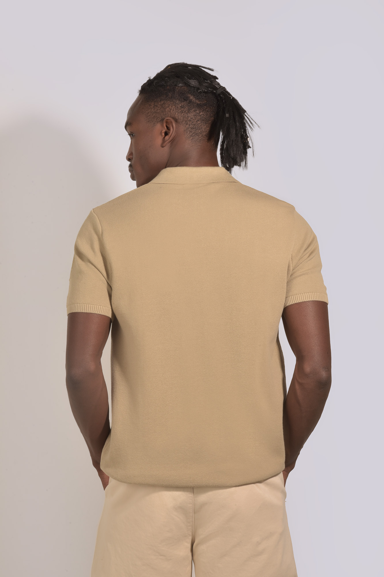 پولوشرت بافت آستین کوتاه