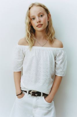 بلوز آستین کوتاه خامه دوزی