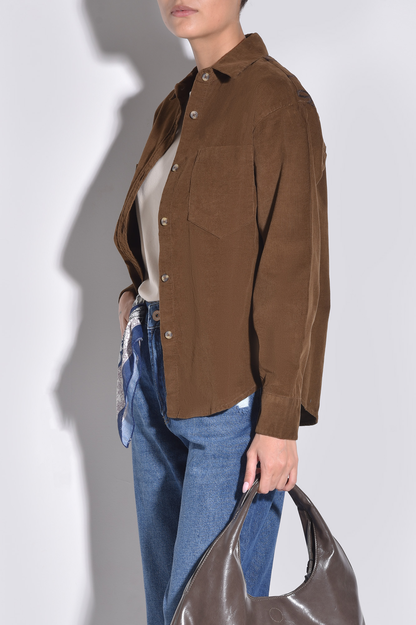 شومیز آستین بلند مخمل