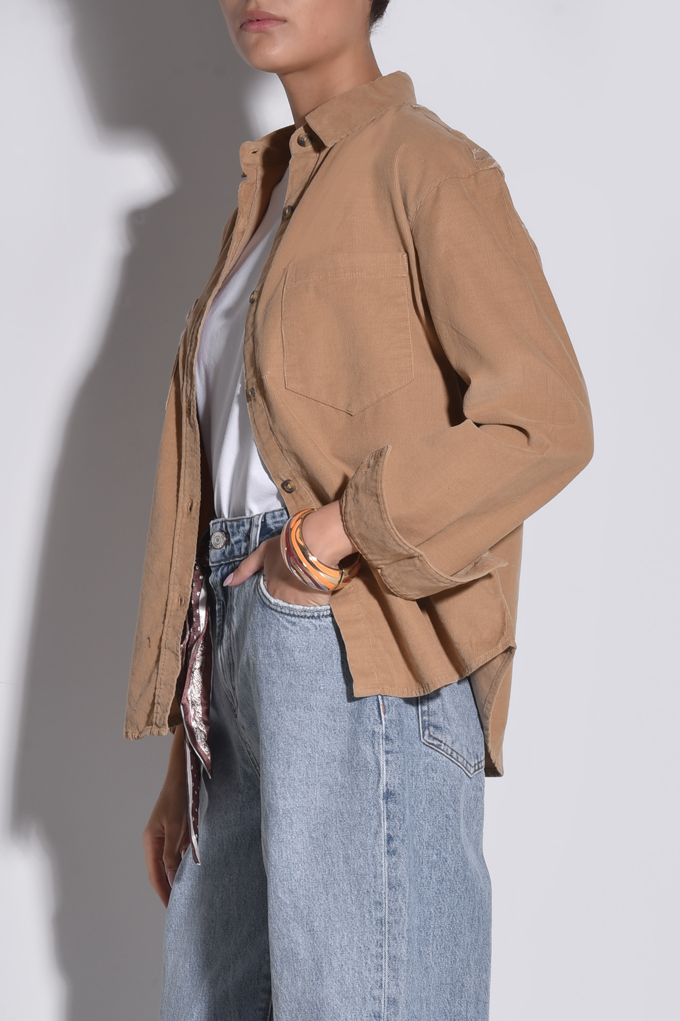 شومیز آستین بلند مخمل