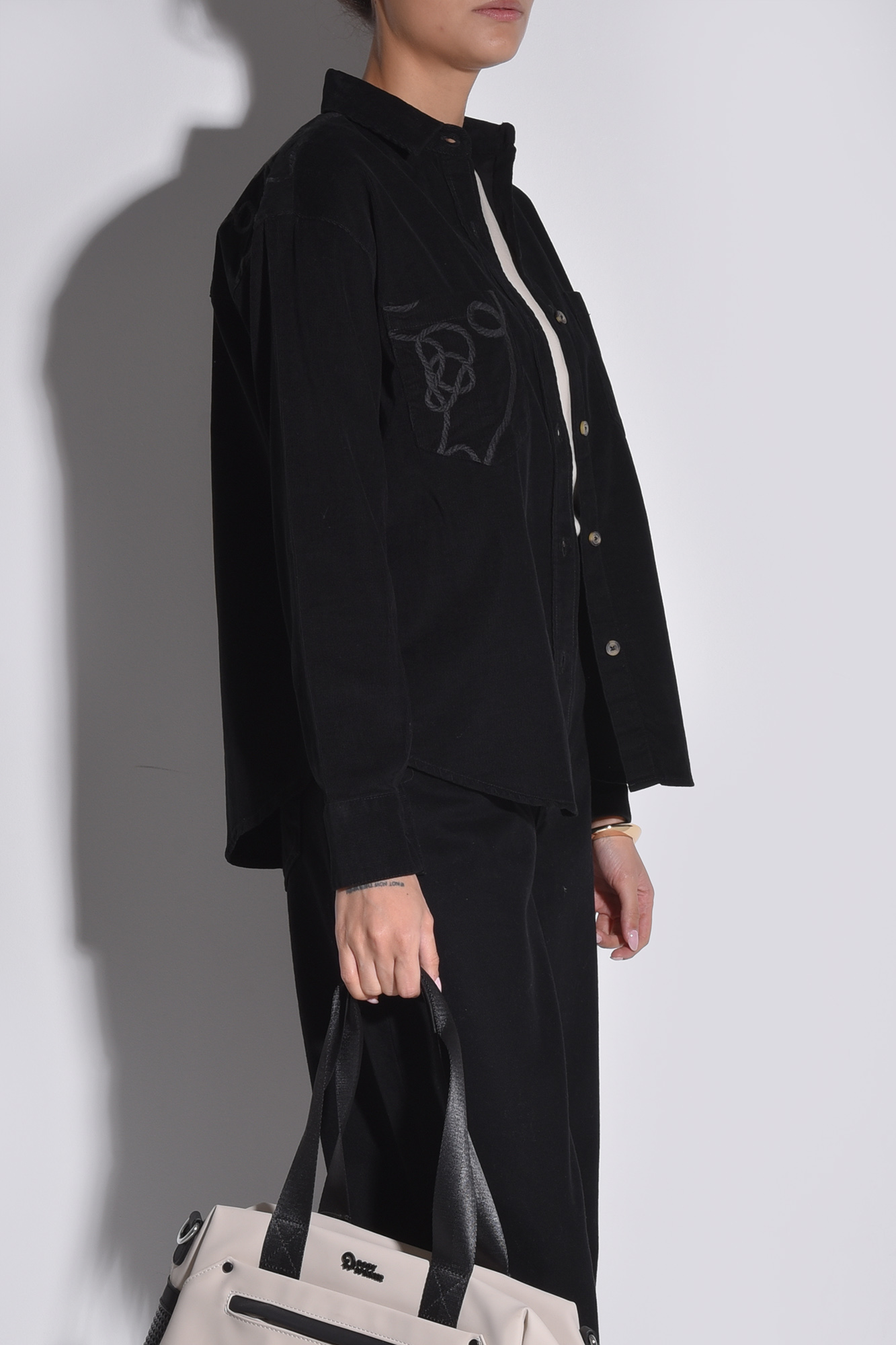 شومیز آستین بلند مخمل