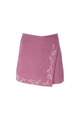 شلوارک پارچه ای گلدوزی