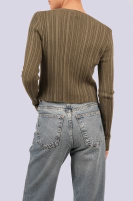 بافت آستین بلند ساده