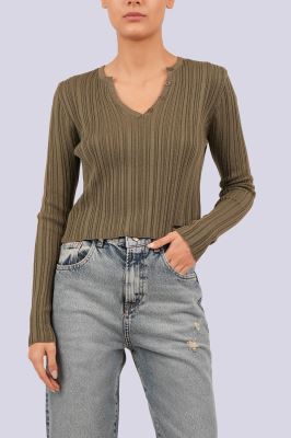 بافت آستین بلند ساده