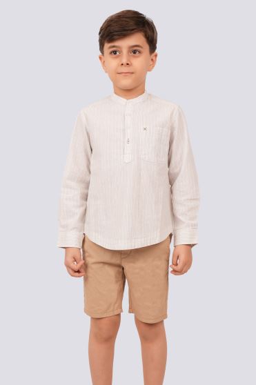 پیراهن آستین بلند راه راه