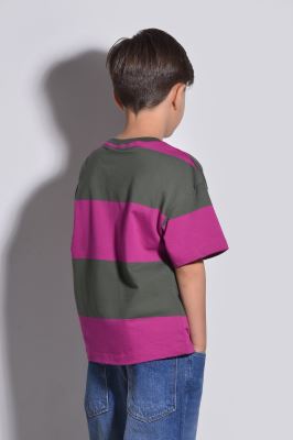 تیشرت آستین کوتاه راه راه