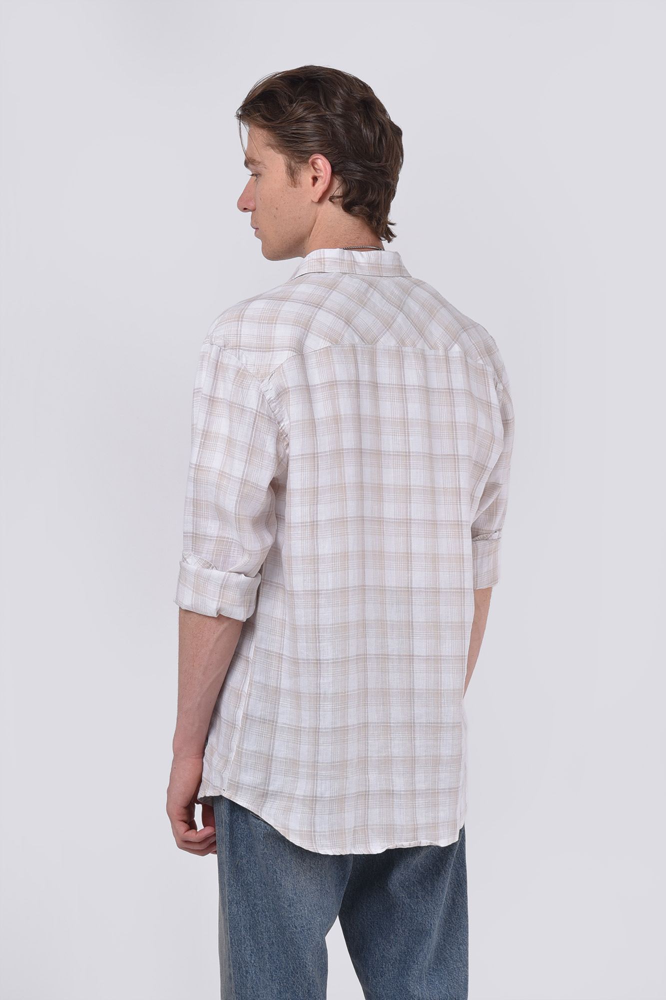 پیراهن آستین بلند لینن