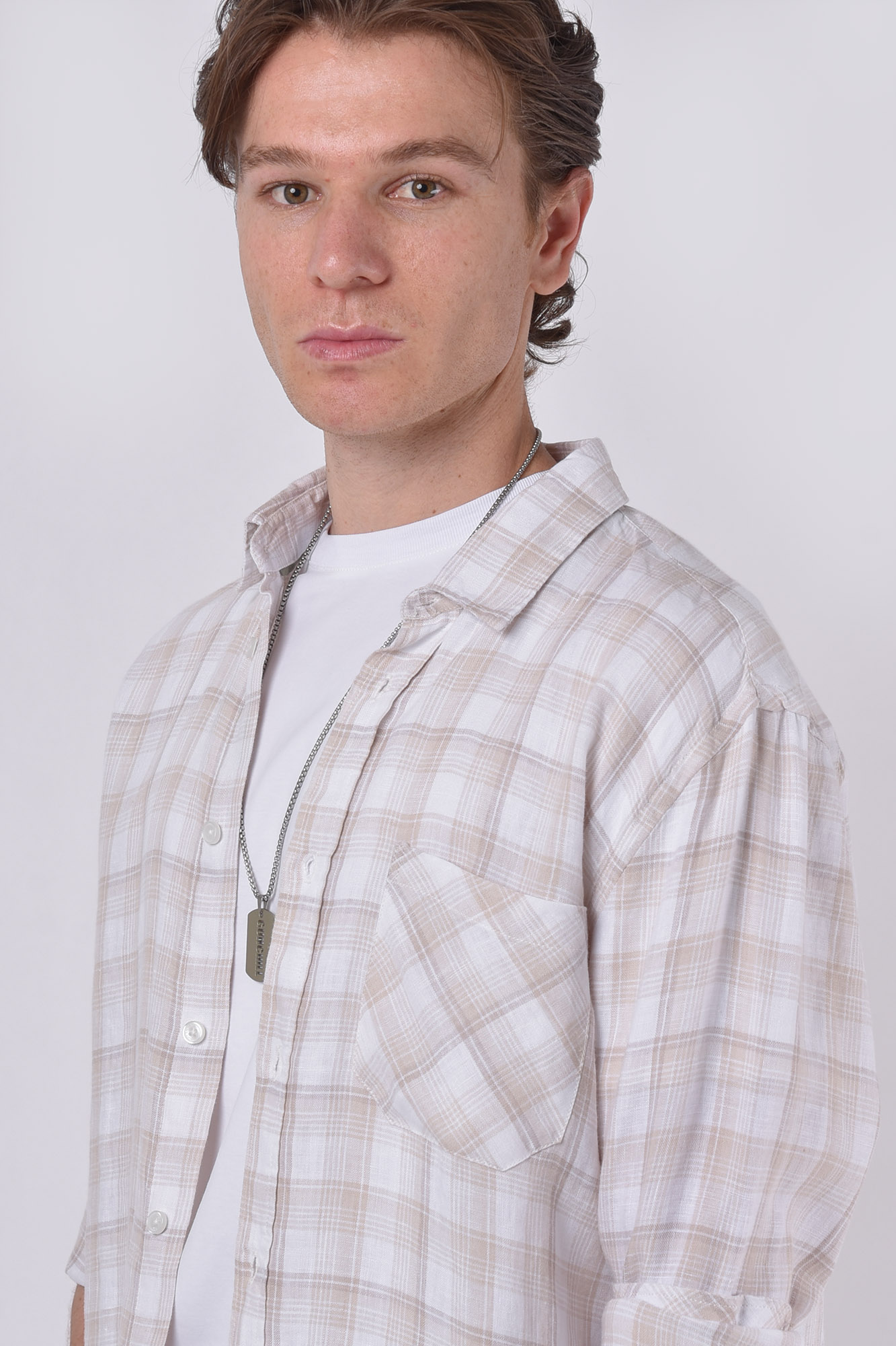 پیراهن آستین بلند لینن