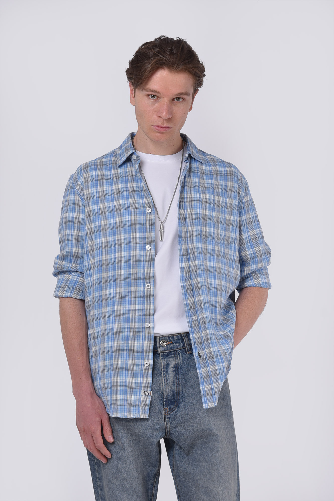 پیراهن آستین بلند لینن