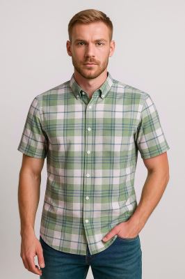 پیراهن آستین کوتاه لینن