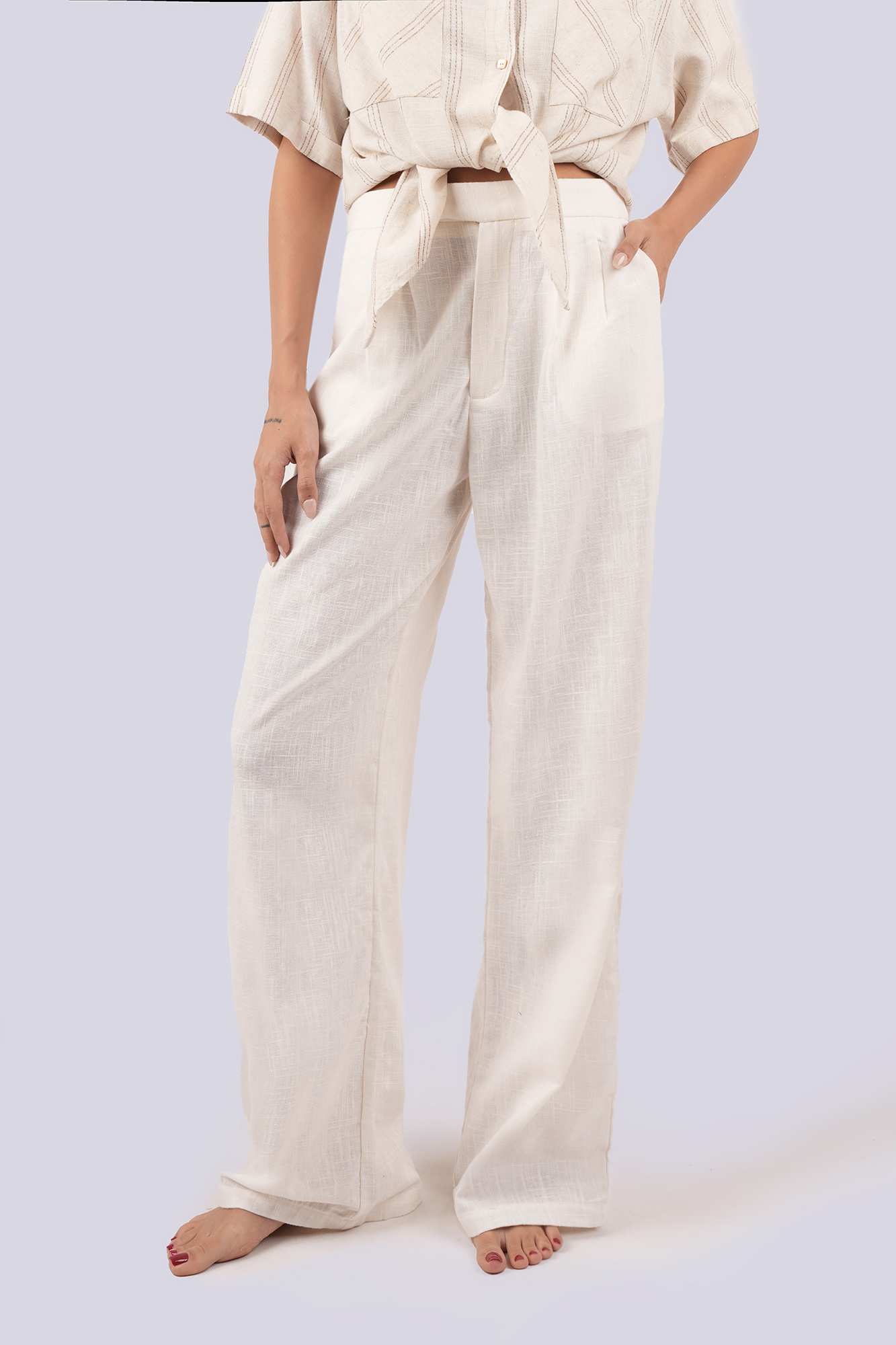 شلوار پارچه ای لینن