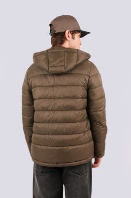 کاپشن کوتاه کلاهدار