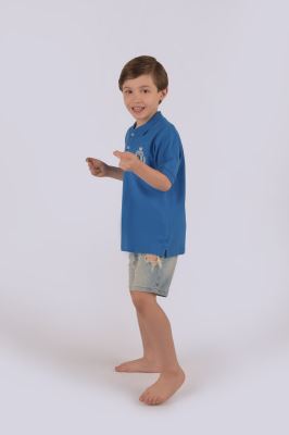 پولوشرت آستین کوتاه گلدوزی