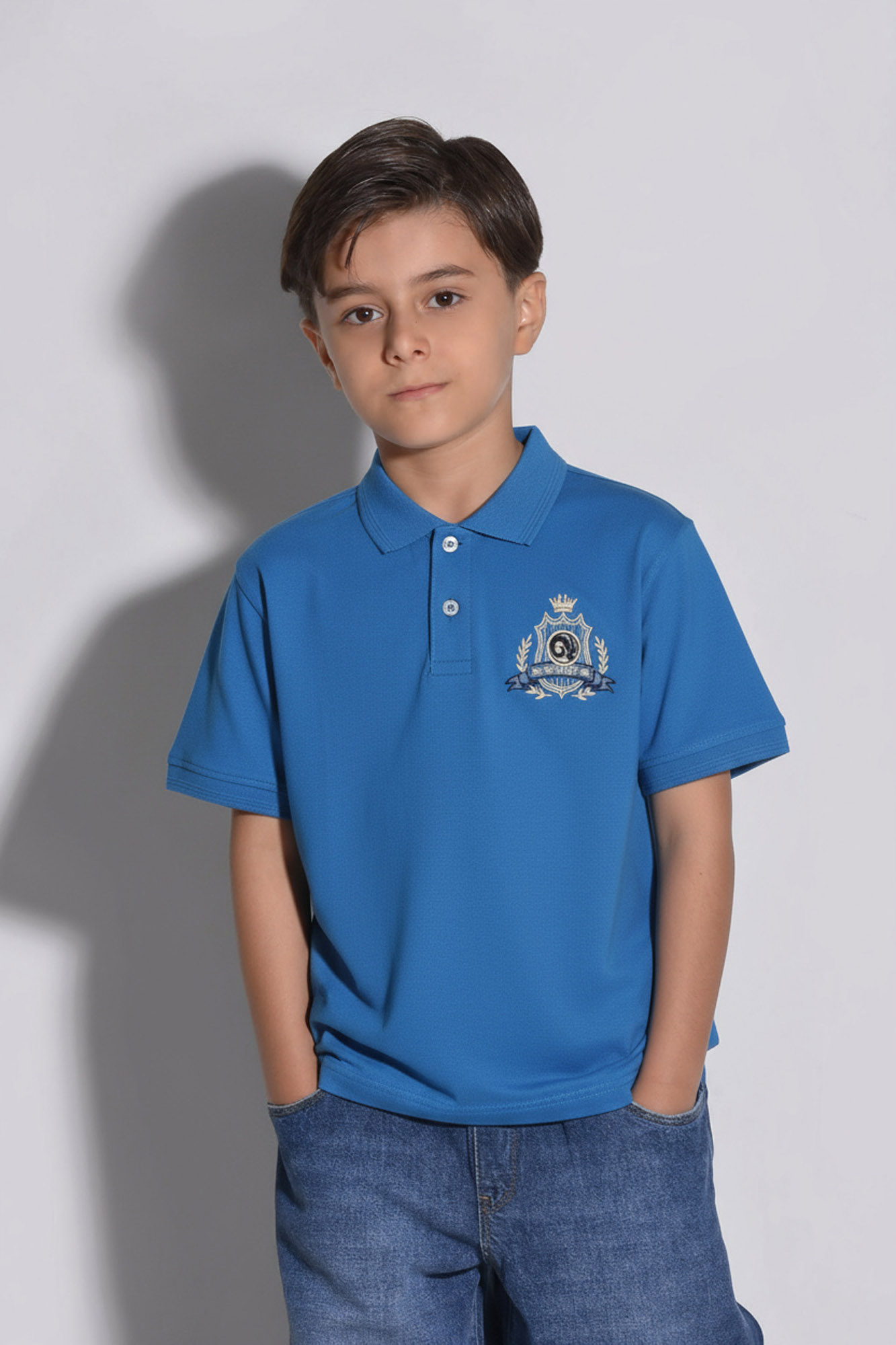 پولوشرت آستین کوتاه گلدوزی