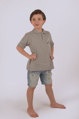 پولوشرت آستین کوتاه گلدوزی