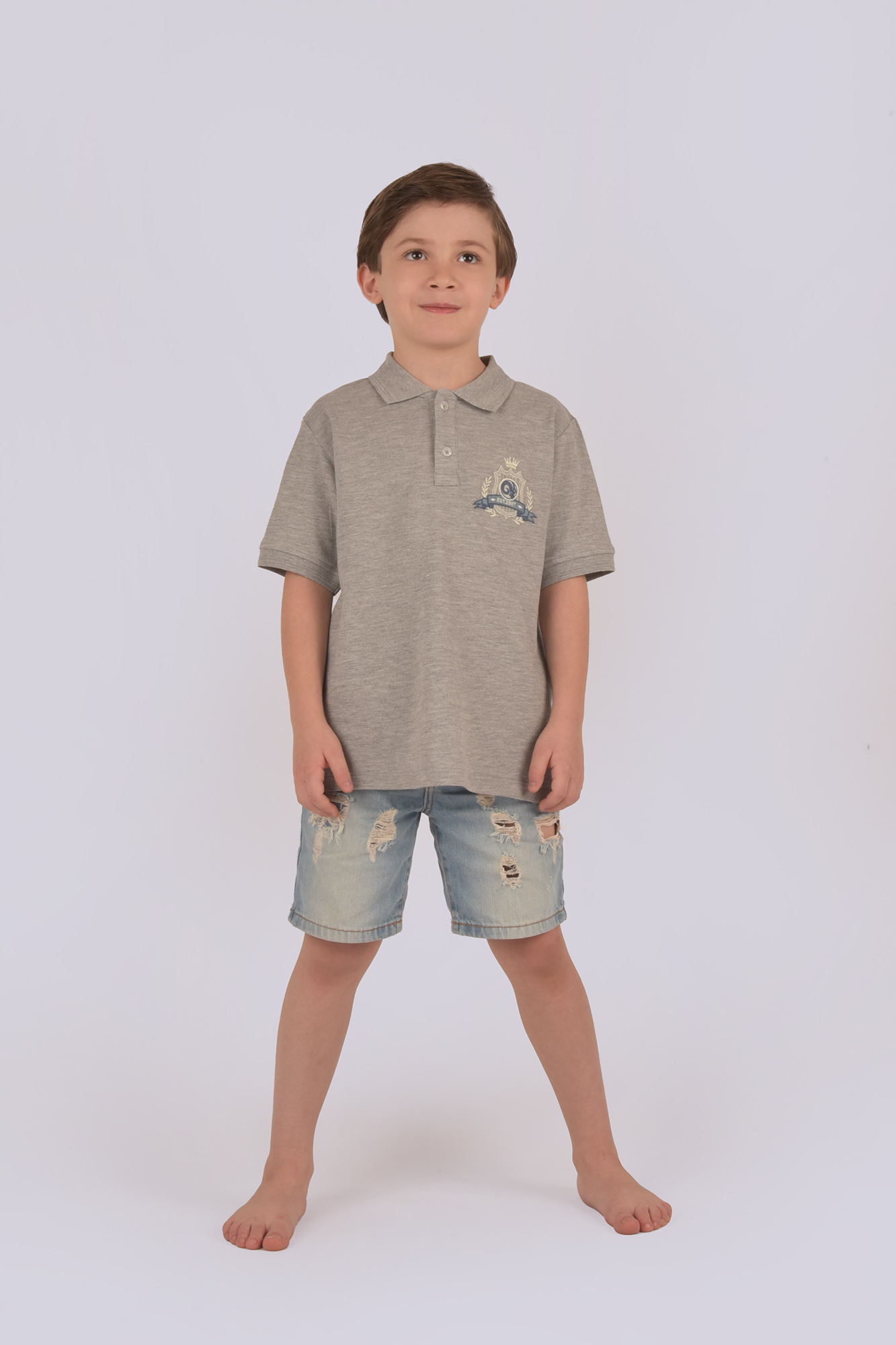 پولوشرت آستین کوتاه گلدوزی