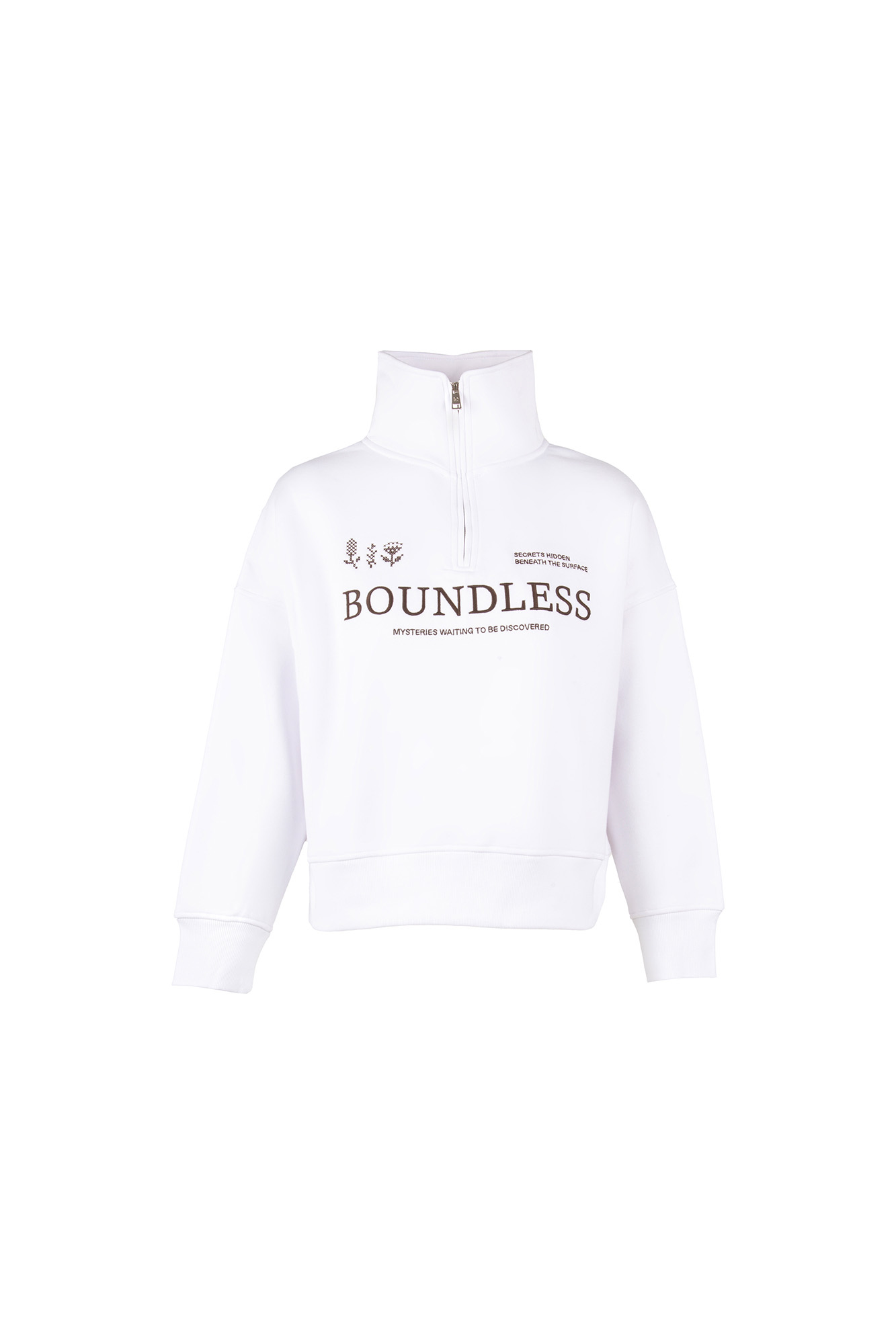 سوئیشرت نیم زیپ گلدوزی