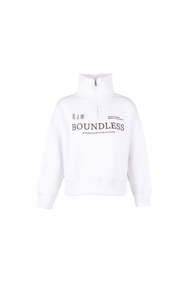 سوئیشرت نیم زیپ گلدوزی