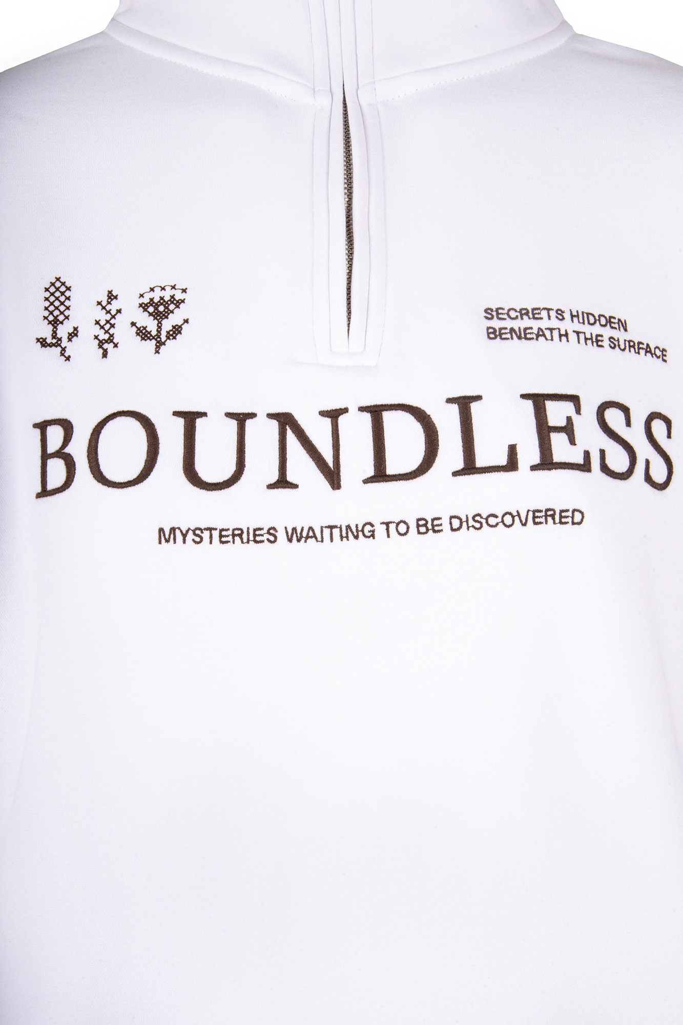 سوئیشرت نیم زیپ گلدوزی