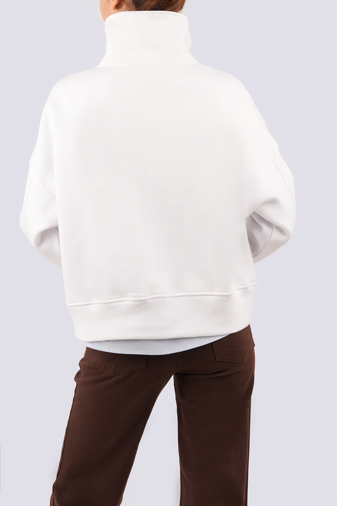 سوئیشرت نیم زیپ گلدوزی