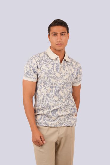 پولوشرت آستین کوتاه طرحدار