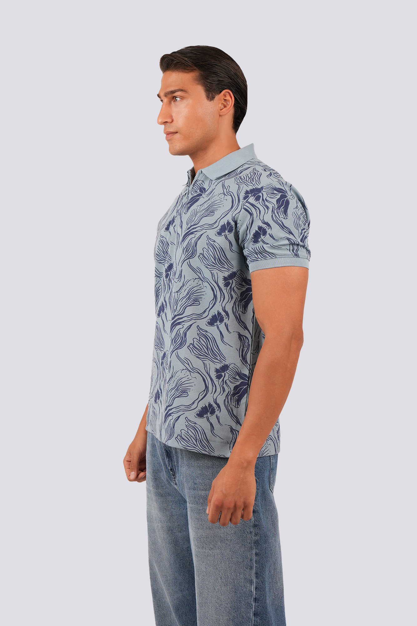 پولوشرت آستین کوتاه طرحدار