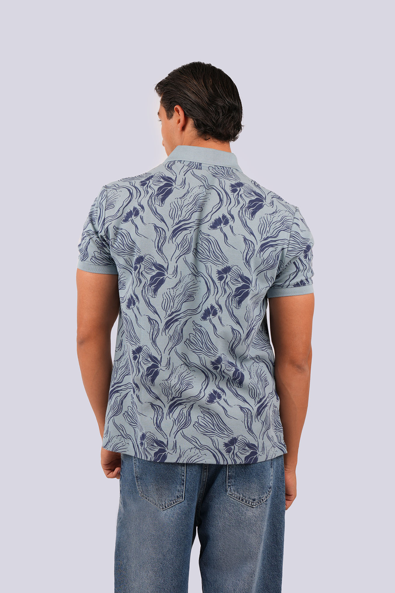 پولوشرت آستین کوتاه طرحدار