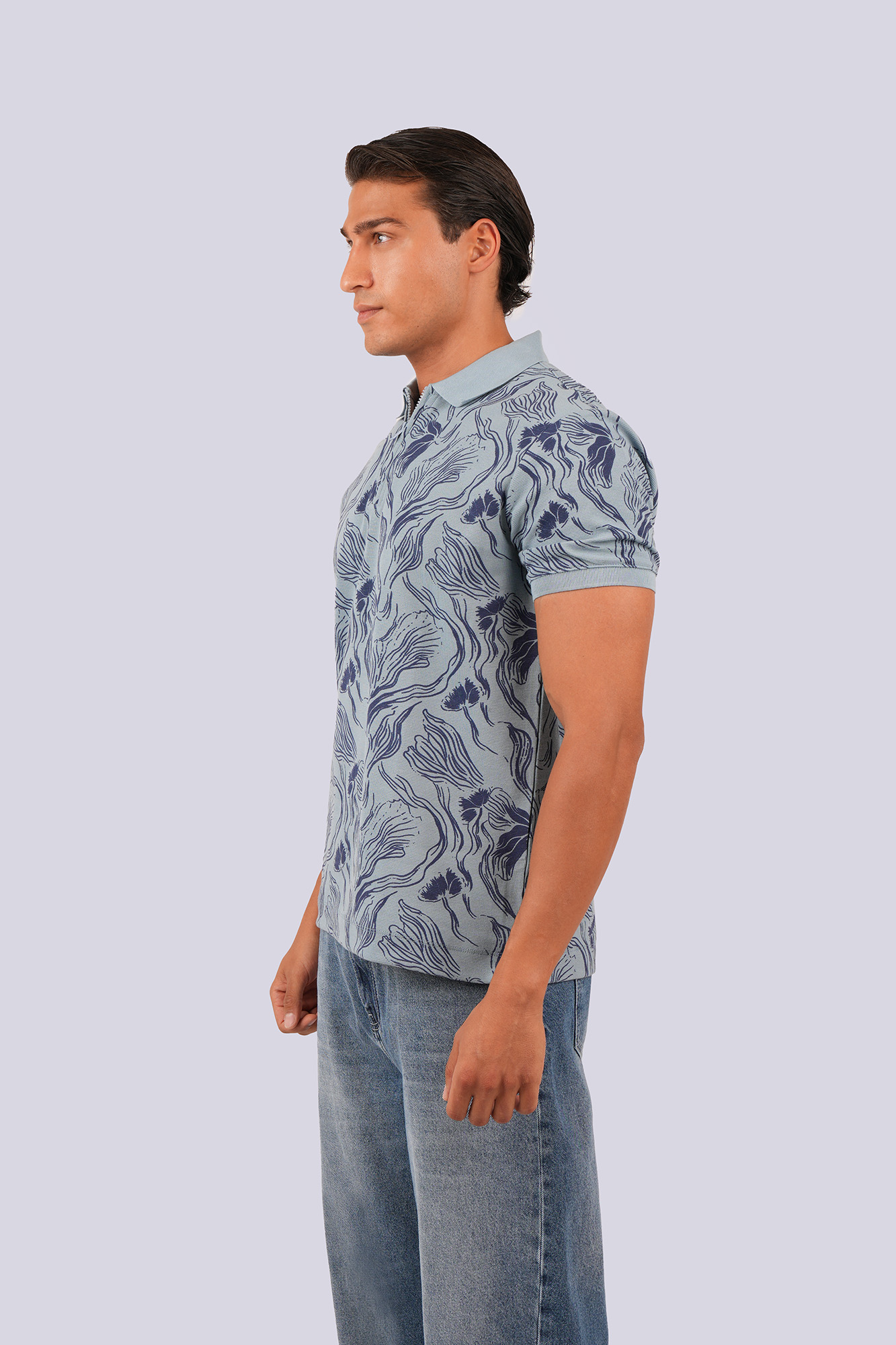 پولوشرت آستین کوتاه طرحدار