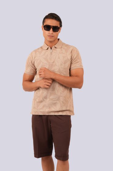 پولوشرت آستین کوتاه طرحدار