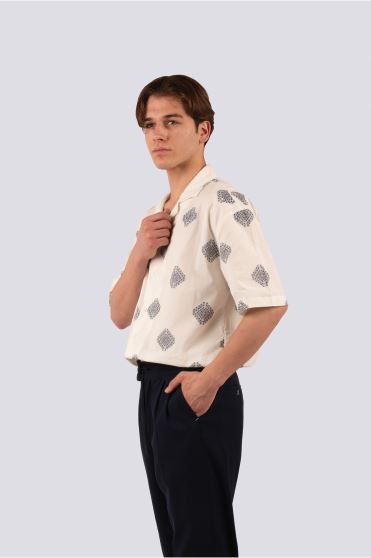 پیراهن آستین کوتاه لینن