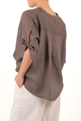 بلوز آستین کوتاه ساده