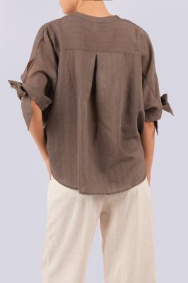 بلوز آستین کوتاه ساده