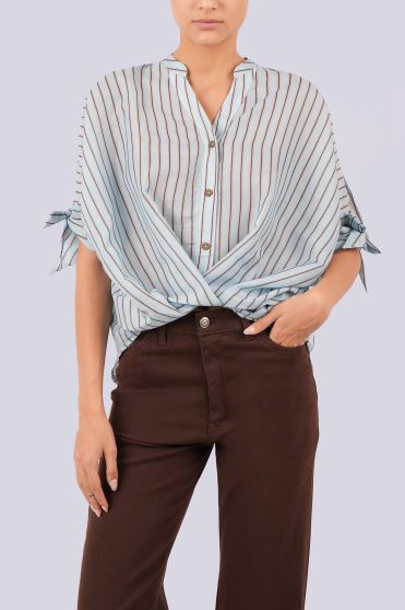 بلوز آستین کوتاه ساده