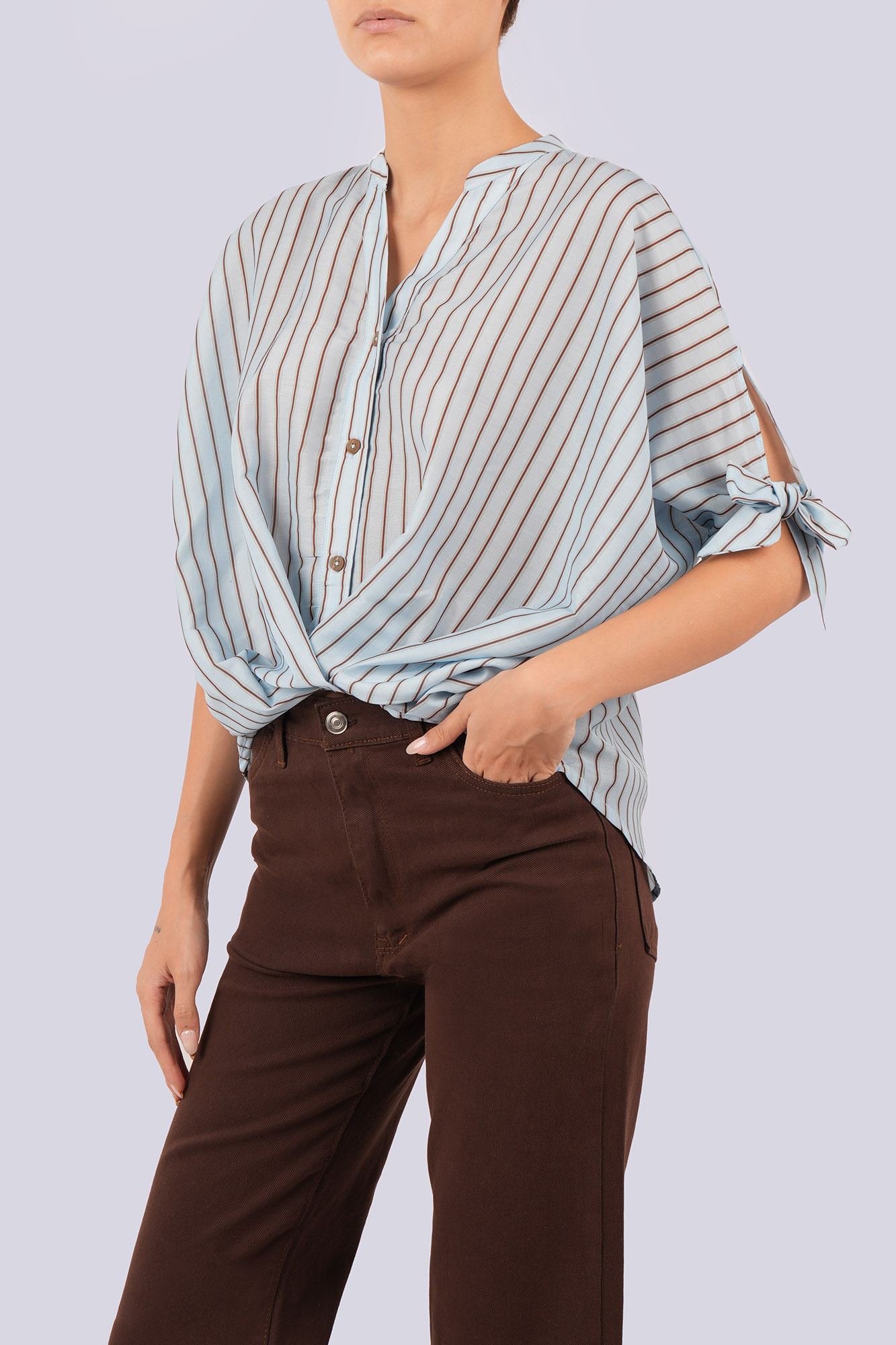 بلوز آستین کوتاه ساده