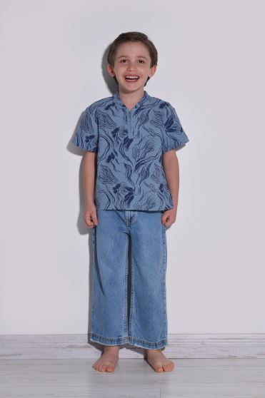 تیشرت آستین کوتاه طرحدار