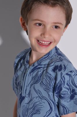 تیشرت آستین کوتاه طرحدار