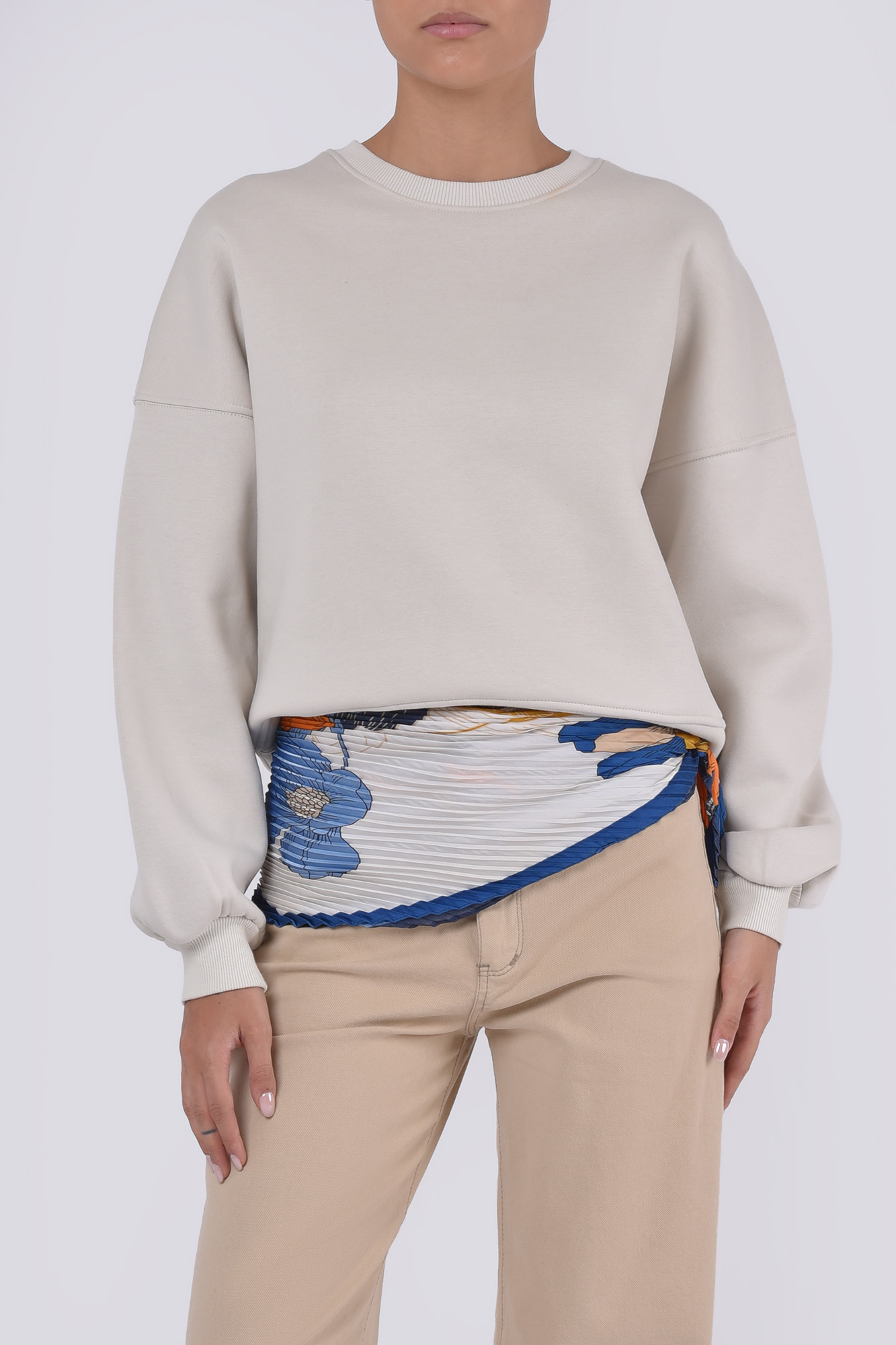 سوئیشرت یقه گرد ساده