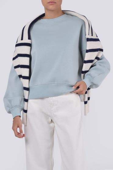 سوئیشرت یقه گرد ساده