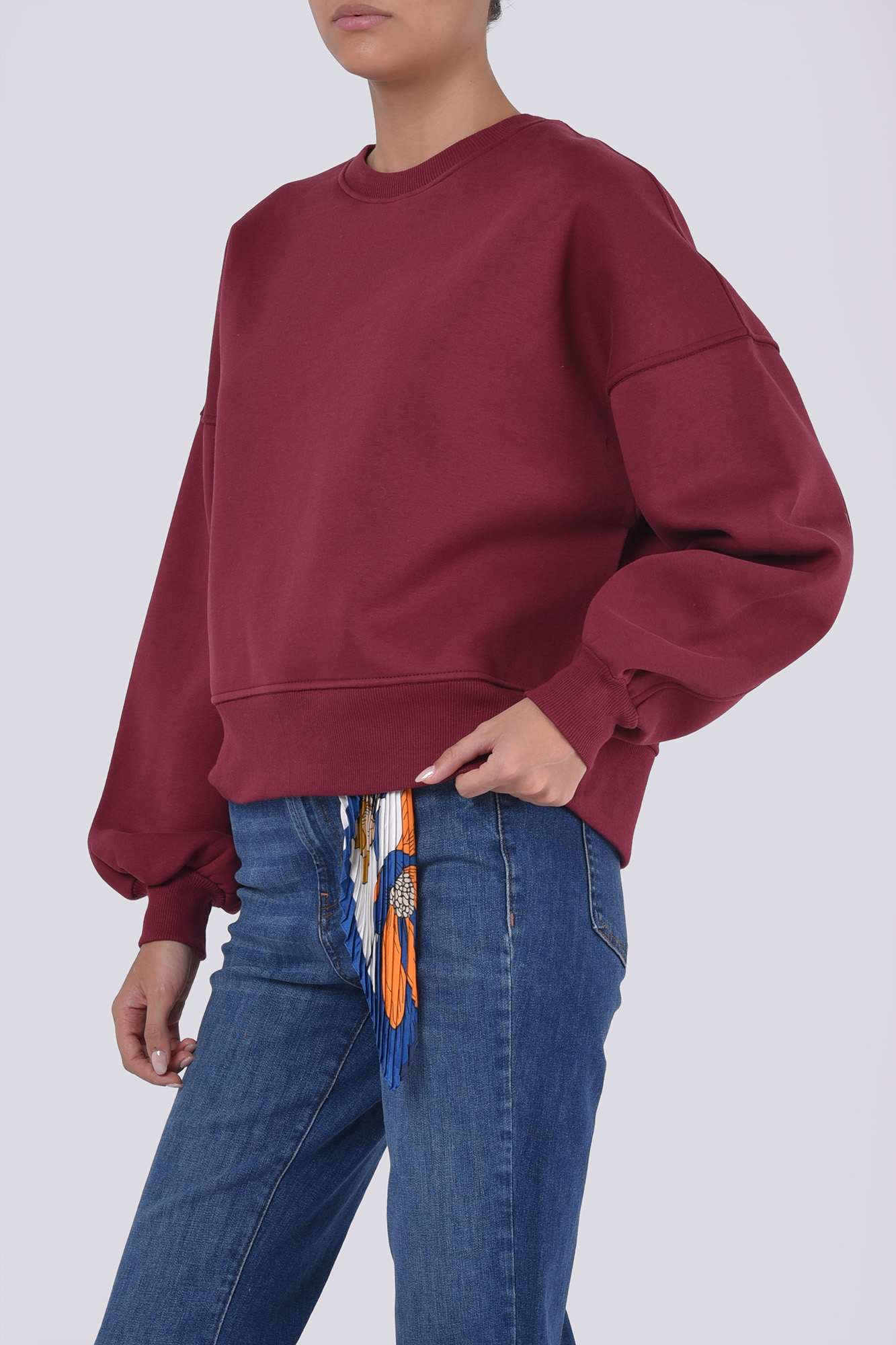 سوئیشرت یقه گرد ساده