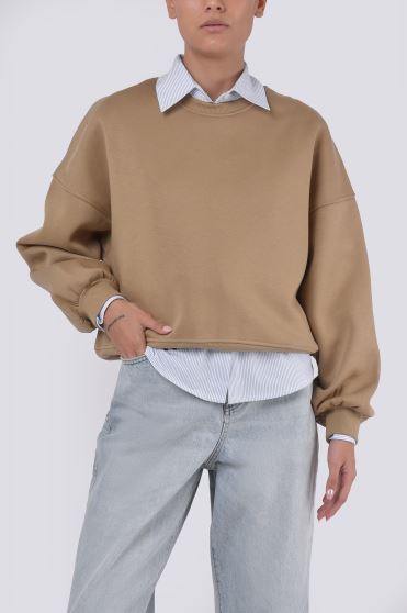 سوئیشرت یقه گرد ساده