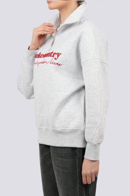 سوئیشرت نیم زیپ گلدوزی