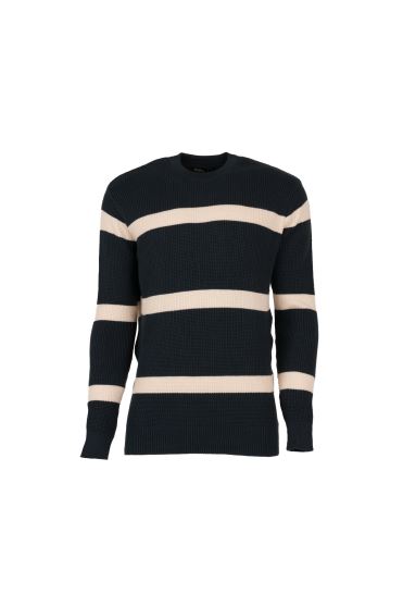 بافت یقه گرد راه راه