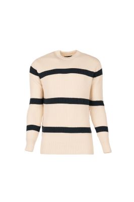 بافت یقه گرد راه راه