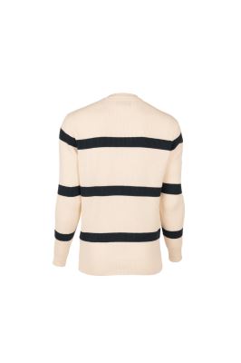 بافت یقه گرد راه راه