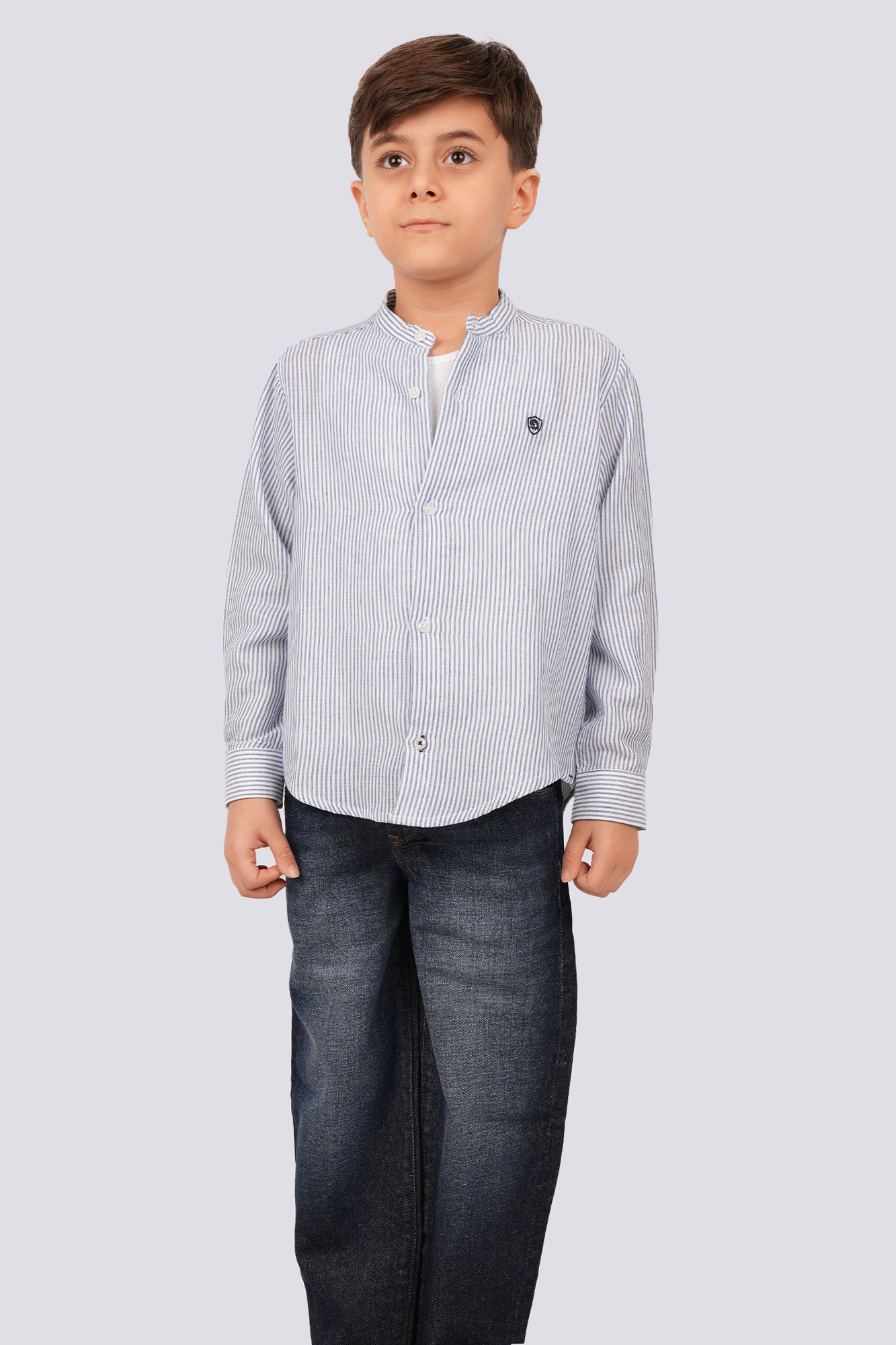 پیراهن آستین بلند راه راه