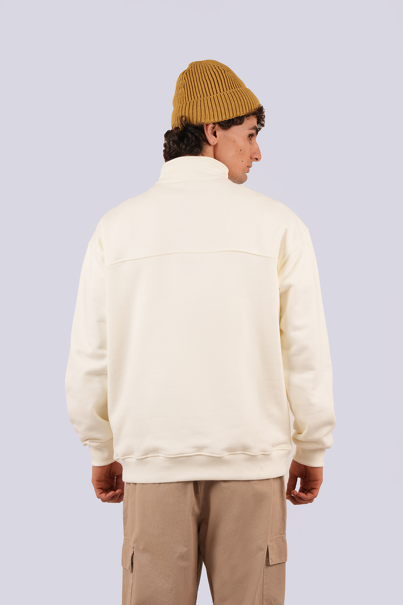 سوئیشرت نیم زیپ چاپ و گلدوزی